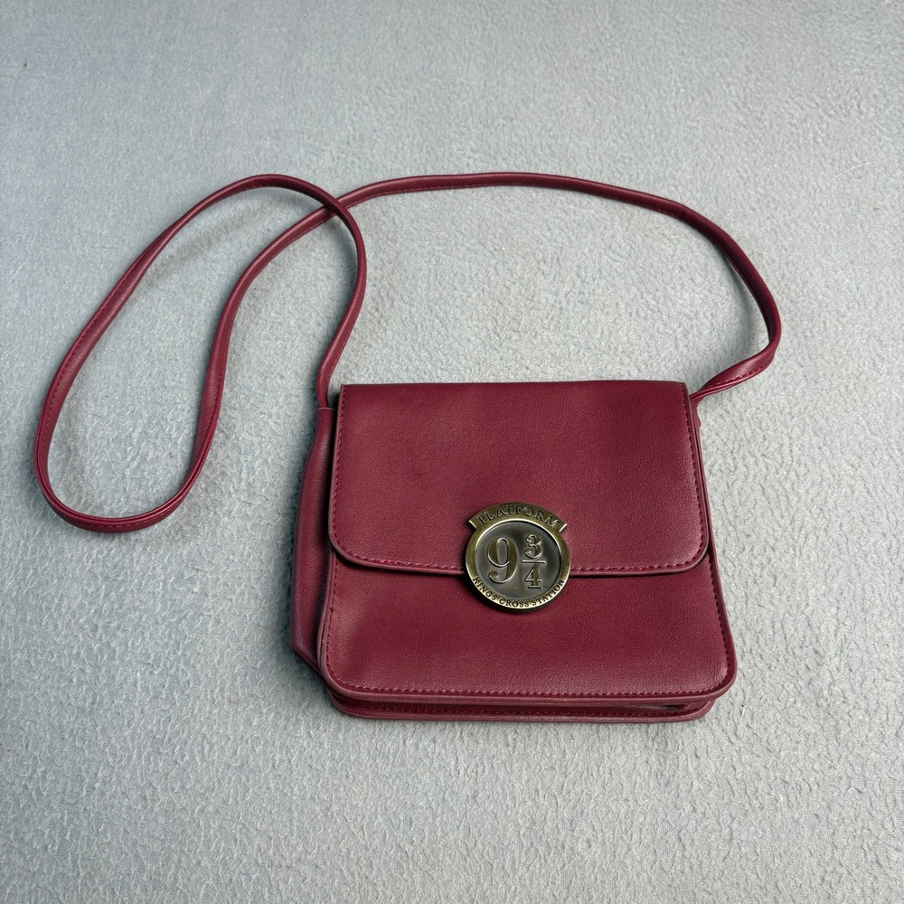 Harry Potter Platform 9 3/4 Crossbody Bag Burgundy Kings Cross Station Purse